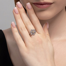 Кольцо SOKOLOV - Серебро 925, Фианит (арт. 94014081)