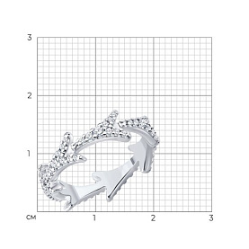 Кольцо SOKOLOV - Серебро 925, Фианит (арт. 94014744)