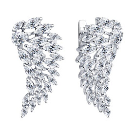 Серьги SOKOLOV - Серебро 925, Фианит (арт. 94022194)