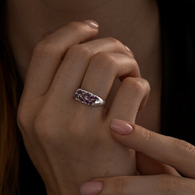 Кольцо SOKOLOV - Серебро 925, Аметист (арт. 92011819)