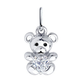 Подвеска Diamant - Серебро 925, Фианит, Эмаль (арт. 94-130-02321-1)