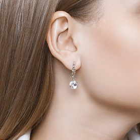 Серьги SOKOLOV - Серебро 925, Горный хрусталь (арт. 92021902)