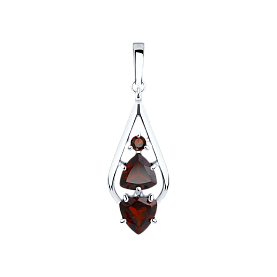 Подвеска SOKOLOV - Серебро 925, Гранат (арт. 92030631)