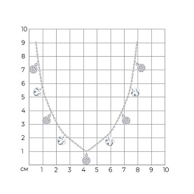 Колье SOKOLOV - Серебро 925, Фианит (арт. 94071246)