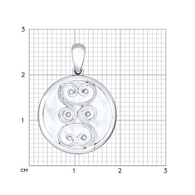 Подвеска SOKOLOV - Серебро 925, Перламутр (арт. 94031730)