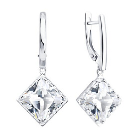 Серьги SOKOLOV - Серебро 925, Фианит (арт. 94027560)