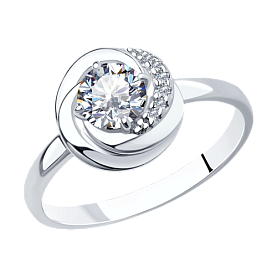 Кольцо SOKOLOV - Серебро 925, Фианит (арт. 94012691)