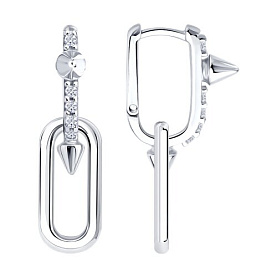 Серьги SOKOLOV - Серебро 925, Фианит (арт. 94027295)