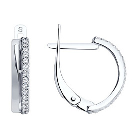 Серьги SOKOLOV - Золото 585, Фианит (арт. 027125-3)