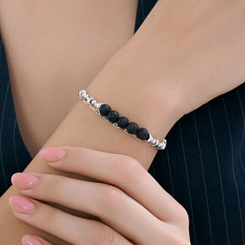 Браслет SOKOLOV - Серебро 925, Вулканическая лава (арт. 83050064)