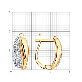 Серьги SOKOLOV - Серебро 925, Фианит (арт. 93022551)