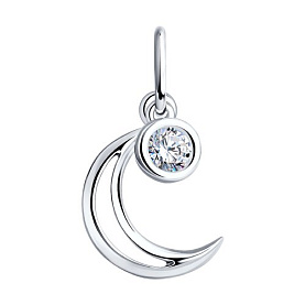 Подвеска SOKOLOV - Серебро 925, Фианит (арт. 94032873)