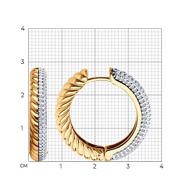 Серьги Diamant - Серебро 925, Фианит (арт. 93-120-02160-1)