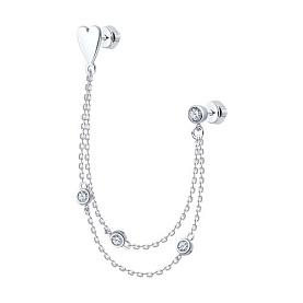 Серьга SOKOLOV - Серебро 925, Фианит (арт. 94170258)