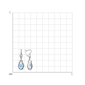 Серьги SOKOLOV - Серебро 925, Фианит, Эмаль (арт. 94021316)