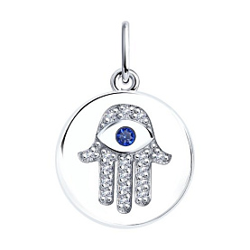 Подвеска SOKOLOV - Серебро 925, Фианит (арт. 94032611)
