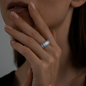 Кольцо SOKOLOV - Серебро 925, Фианит (арт. 94013637)