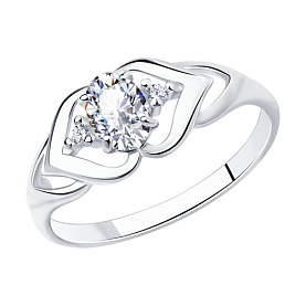 Кольцо SOKOLOV - Серебро 925, Фианит (арт. 94012199)