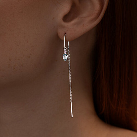 Серьги SOKOLOV - Серебро 925, Аметист, Топаз (арт. 92022622)