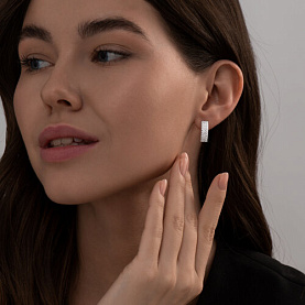 Серьги SOKOLOV - Серебро 925, Фианит (арт. 94023351)