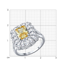 Кольцо SOKOLOV - Серебро 925, Фианит (арт. 94014903-91)