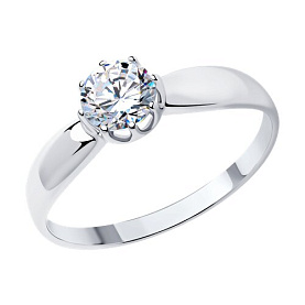 Кольцо SOKOLOV - Серебро 925, Фианит (арт. 94013648)