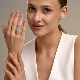 Кольцо SOKOLOV - Серебро 925, Фианит (арт. 94014727)