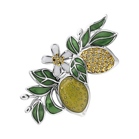 Брошь Talant - Серебро 925, Фианит, Эмаль (арт. 60-7O-0005-17141)