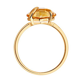 Кольцо SOKOLOV - Золото 585, Цитрин (арт. 717296)