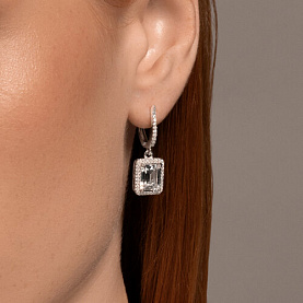 Серьги SOKOLOV - Серебро 925, Фианит (арт. 94026238-91)