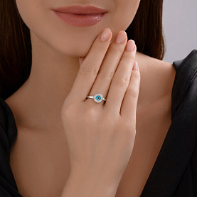 Кольцо Diamant - Серебро 925, Фианит, Эмаль (арт. 94-110-02227-1)