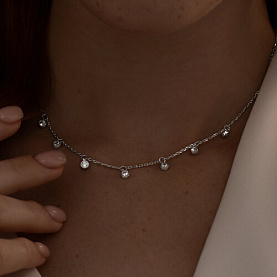 Колье SOKOLOV - Серебро 925, Фианит (арт. 94070351)