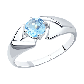 Кольцо SOKOLOV - Серебро 925, Топаз (арт. 92011602)