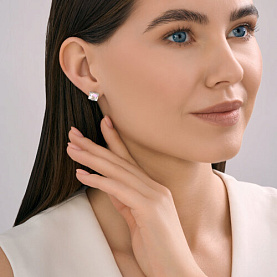 Серьги Diamant - Серебро 925, Кристалл (арт. 94-122-02383-1)