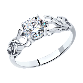 Кольцо SOKOLOV - Серебро 925, Фианит (арт. 94010858)