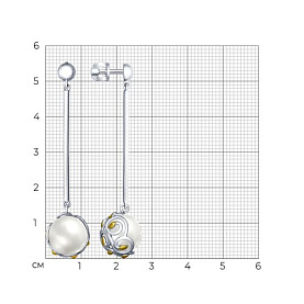 Серьги SOKOLOV - Серебро 925, Жемчуг культивированный (арт. 94022647)