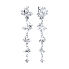 Серьги SOKOLOV - Серебро 925, Фианит (арт. 94027317)