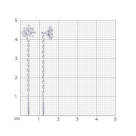 Серьги SOKOLOV - Серебро 925, Фианит (арт. 94027656-91)