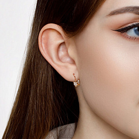 Серьги SOKOLOV - Золото 375, Фианит (арт. 026865-4)