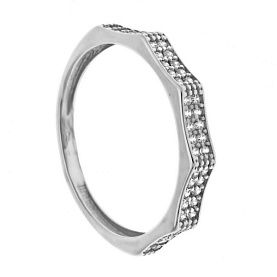 Кольцо Галатея - Серебро 925, Фианит (арт. 2203.1)