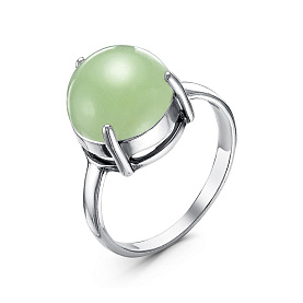 Кольцо Красная пресня - Серебро 925, Синтетический нефрит (арт. 2338370н)