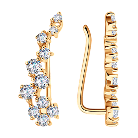 Серьги SOKOLOV - Серебро 925, Фианит (арт. 93021058)