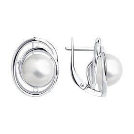 Серьги SOKOLOV - Серебро 925, Жемчуг культивированный (арт. 94024397)