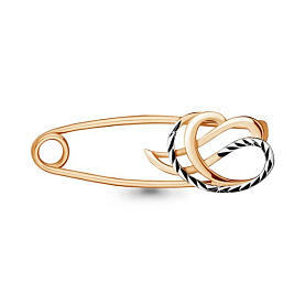 Булавка Аквамарин - Золото 375 (арт. 72586.8)