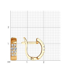 Серьги SOKOLOV - Серебро 925, Фианит (арт. 93020646)