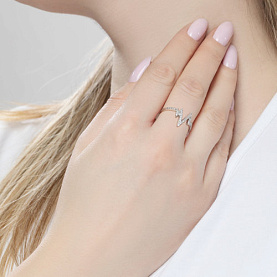 Кольцо SOKOLOV - Серебро 925, Фианит (арт. 94013094)