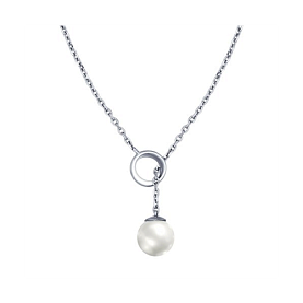 Колье SOKOLOV - Серебро 925, Жемчуг имитация (арт. 94070079)
