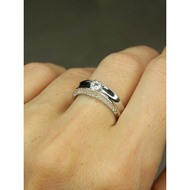 Кольцо Галатея - Серебро 925, Фианит (арт. 2975.1)