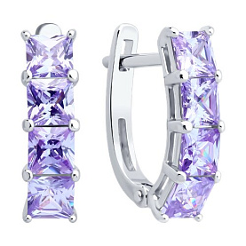 Серьги SOKOLOV - Серебро 925, Фианит (арт. 94027061)