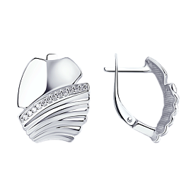 Серьги SOKOLOV - Серебро 925, Фианит (арт. 94024216)